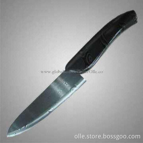 6-inch Kitchen Black Blade Ceramic Knife, 35-42° Cutting Edge Angle